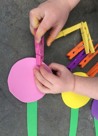 Fine Motor Flower Activity