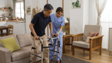 Stroke patient regaining mobility Stroke patient regaining mobility